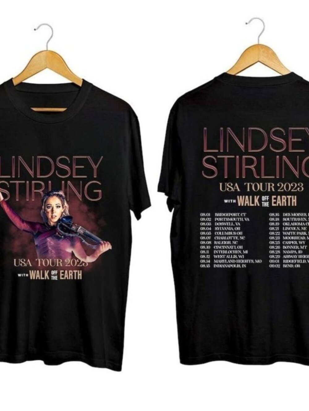 Lindsey Stirling Walk Off Earth Tour Fan T-Shirt 305